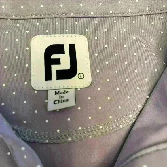 FootJoy Button Shirt Ladies Large Detailed Siding Active Golf Pickleball Tennis - Picture 2 of 10